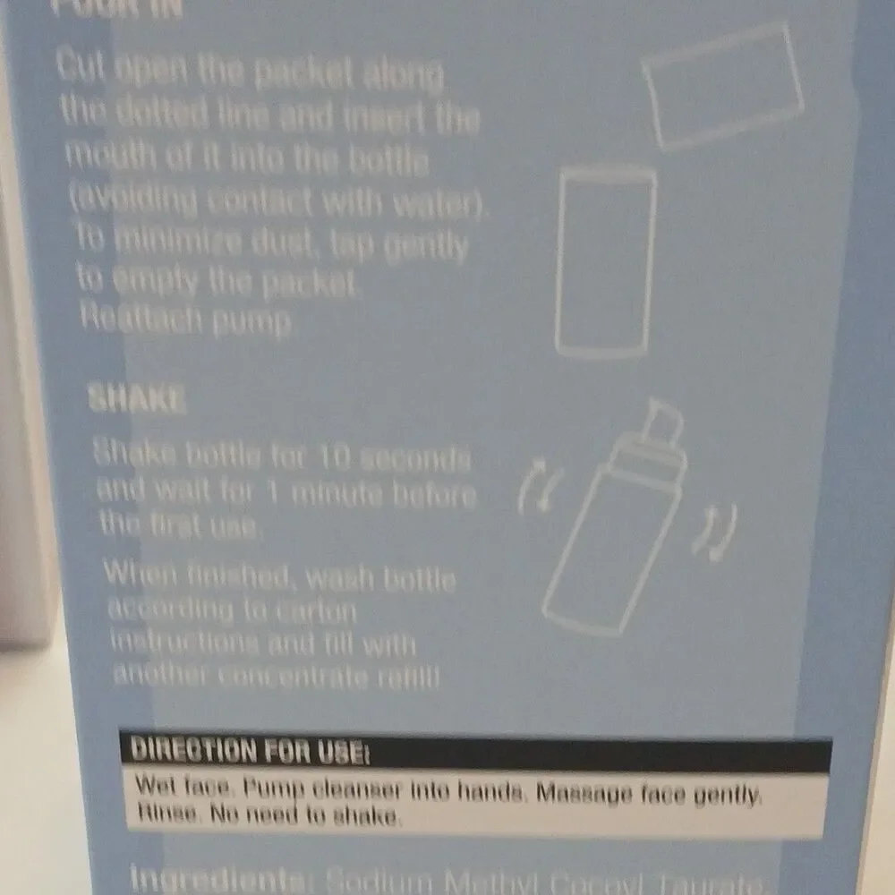 2-Neutrogena Reusable Gentle Foaming Facial Wash Cleanser Bottle Concentrate KIT